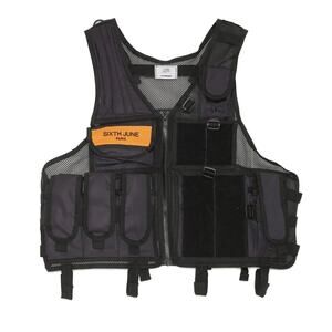 Sixth June Propaganda Reflective Tactical Jacket Black NEW